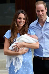 William And Kate with the Royal baby